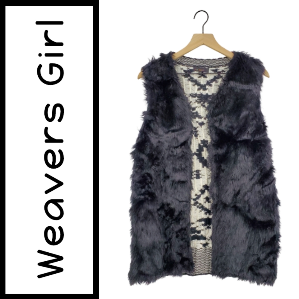 ♡Weavers Girl Faux Fur Vest♡